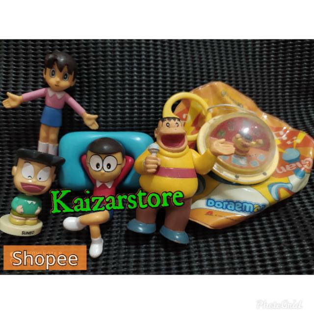 Action Figure Mainan Teman Doraemon Nobita Suneo Giant sizuka McD HokBen Preloved