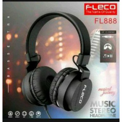Headphone earphone headset FLECO FL-888 Black Edition