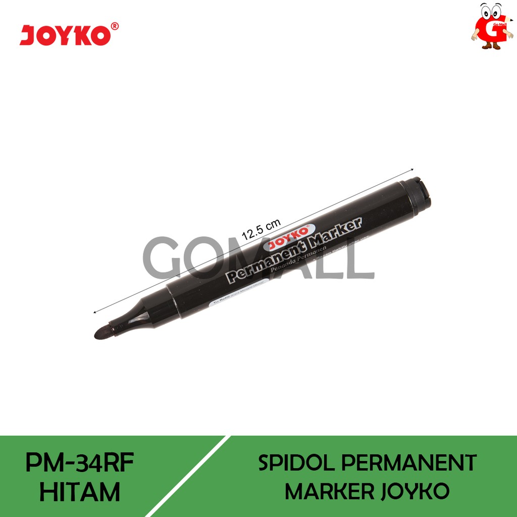 

Spidol Permanen Hitam JOYKO Permanent Marker PM-34RF