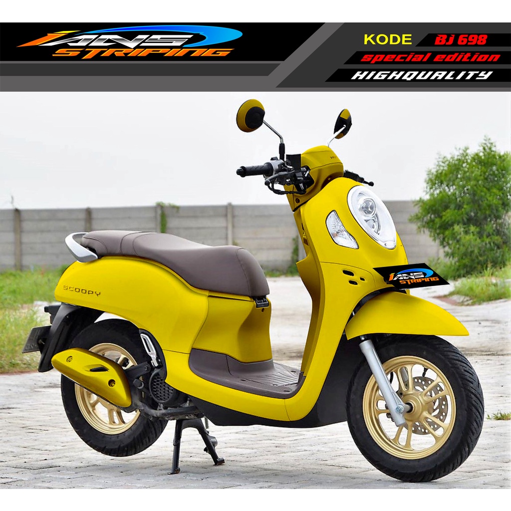 STICKER DECAL SCOOPY FULL BODY MOTOR / STICKER VARIASI SCOOPY POLOSAN/ STICKER WARNA TERBARU