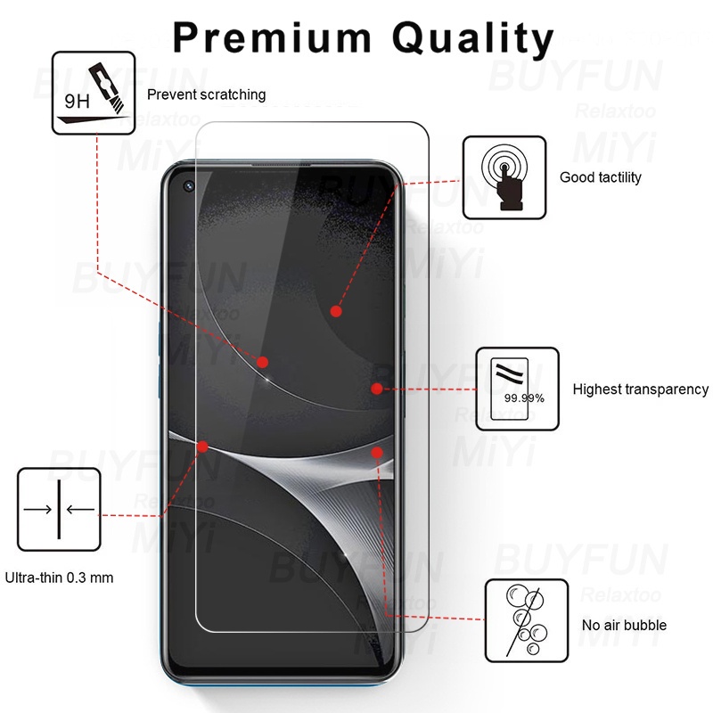 Pelindung Layar Tempered Glass Realme GT Neo 3 GT neo 3T Paket 2 in 1