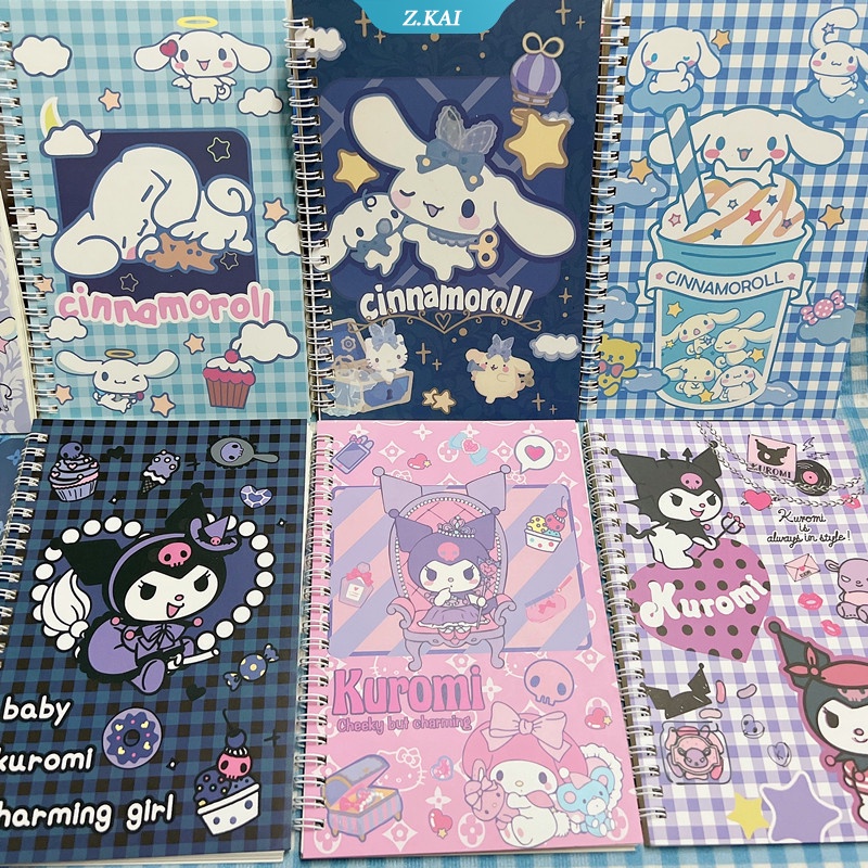 Buku Notebook A5 Portable Motif Anime Cinnamoroll My Melody Kuromi Untuk Hadiah Ulang Tahun