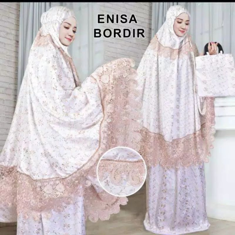 MUKENA ENISA MUKENA DEWASA RENDA BORDIR MUKENA TERBARU