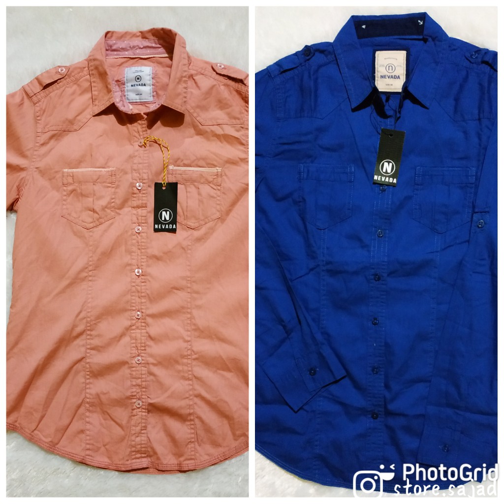 Kemeja Wanita Nevada Original Polos Shopee Indonesia