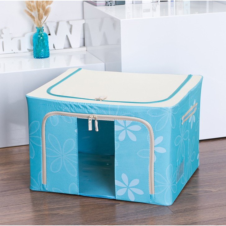 Adda Home - Organizer Storage Box Tulang Besi Tas Tempat Penyimpanan Baju - Large 66L