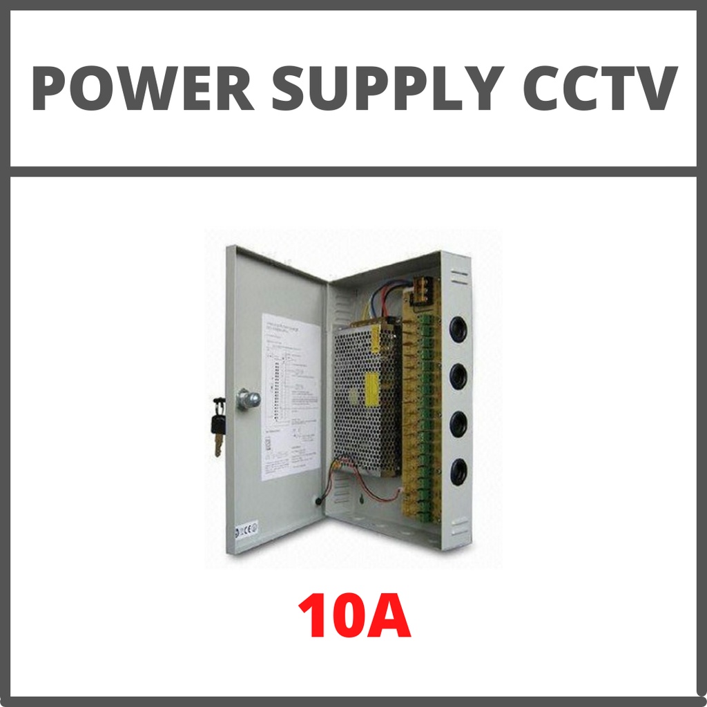 POWER SUPPLY CCTV BOX 10A