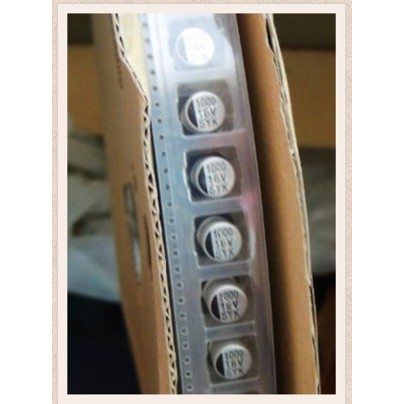 Capasitor kapasitor SMD 1000uf 1000 uF 16V 16 V Elco tabung capacitor