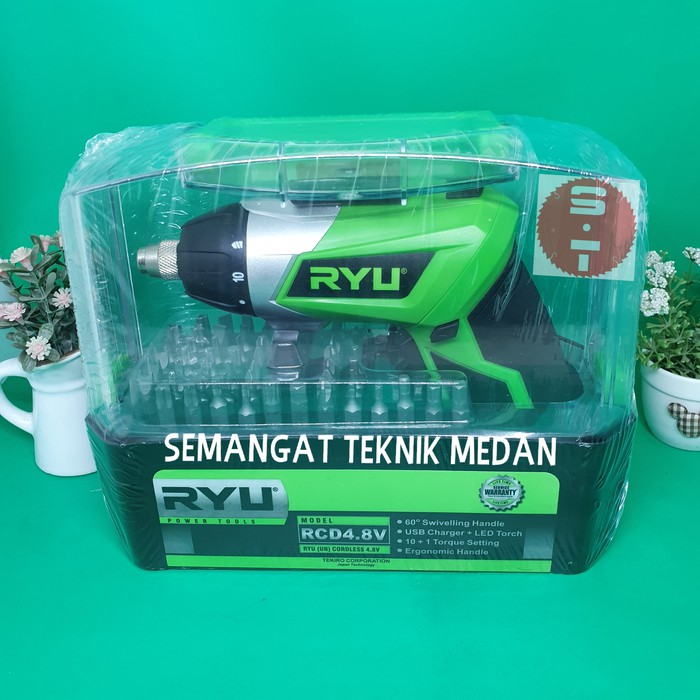 RCD4.8V BOR TANGAN CHARGER CAS TANPA KABEL PORTABLE 4,8V CORDLESS RYU