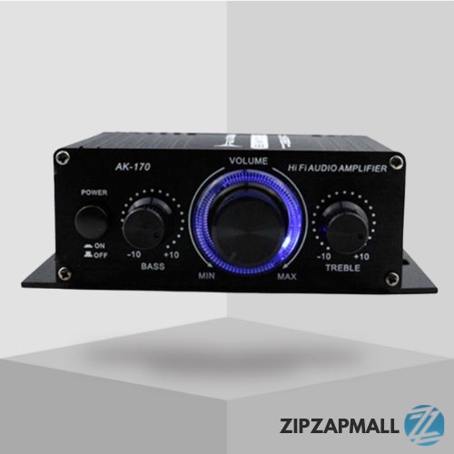 HiFi Mini Stereo Car Power Amplifier Mobil Subwoofer Treble Super Bass Booster Karaoke Mini Rakitan