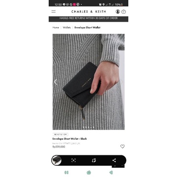 Classic Envelope Wallet Charles & Keith original from charleskeith.com (Dompet CnK , CK )