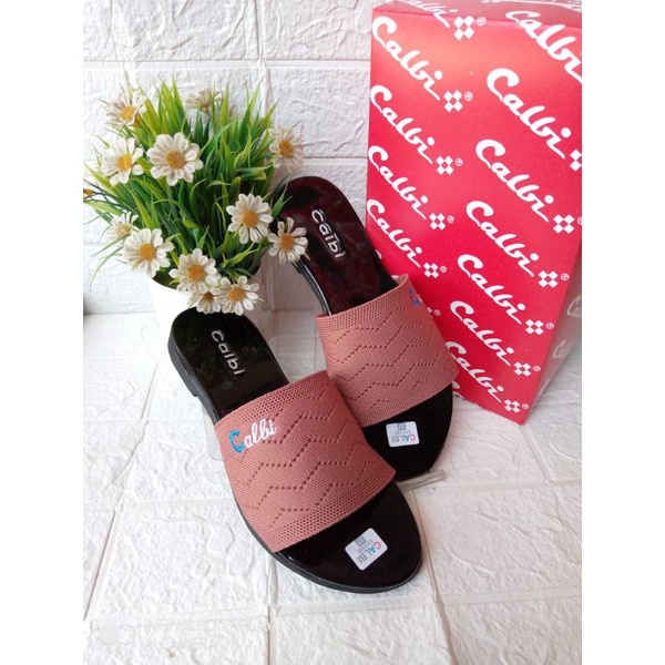 Sandal slop Calbi Rajut Termurah