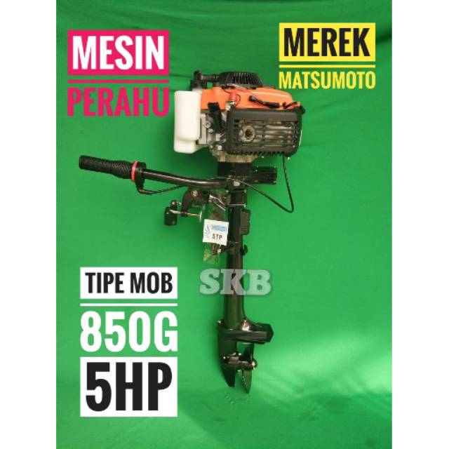 Mesin Tempel Matsumoto MOB 850 G - Mesin Perahu Kapal 4 Tak 5 HP