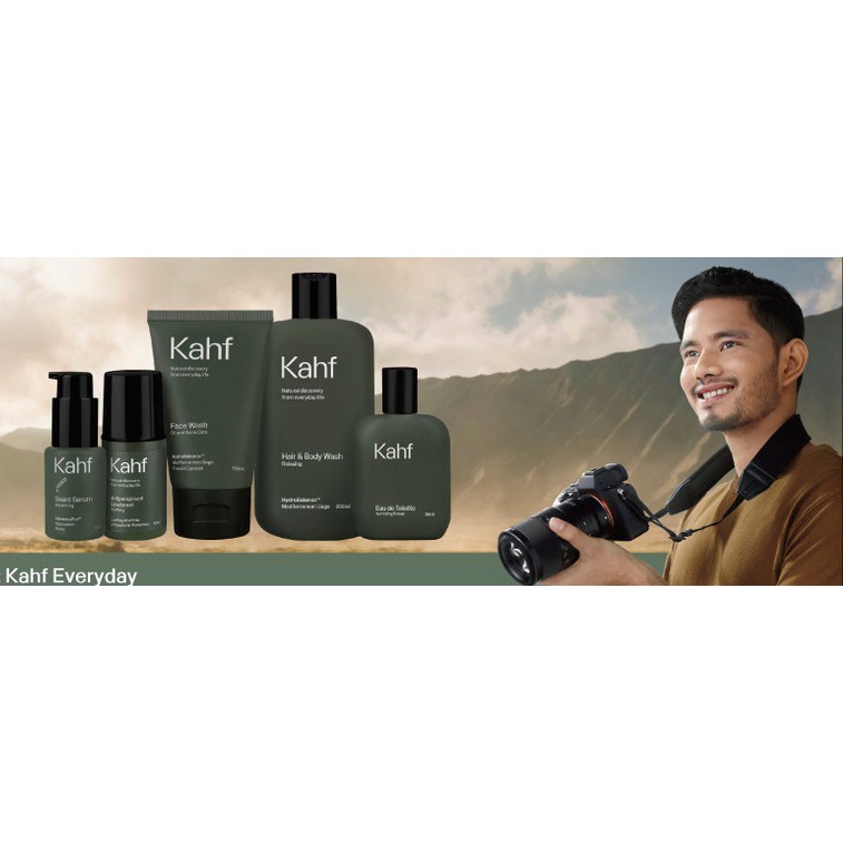 Kahf Soothing Antiperspirant Deodorant Roll On 50 ml - Deodoran Alami Khusus Pria Anti Bakteri Penghilang Bau Ketiak Ketek dan Badan