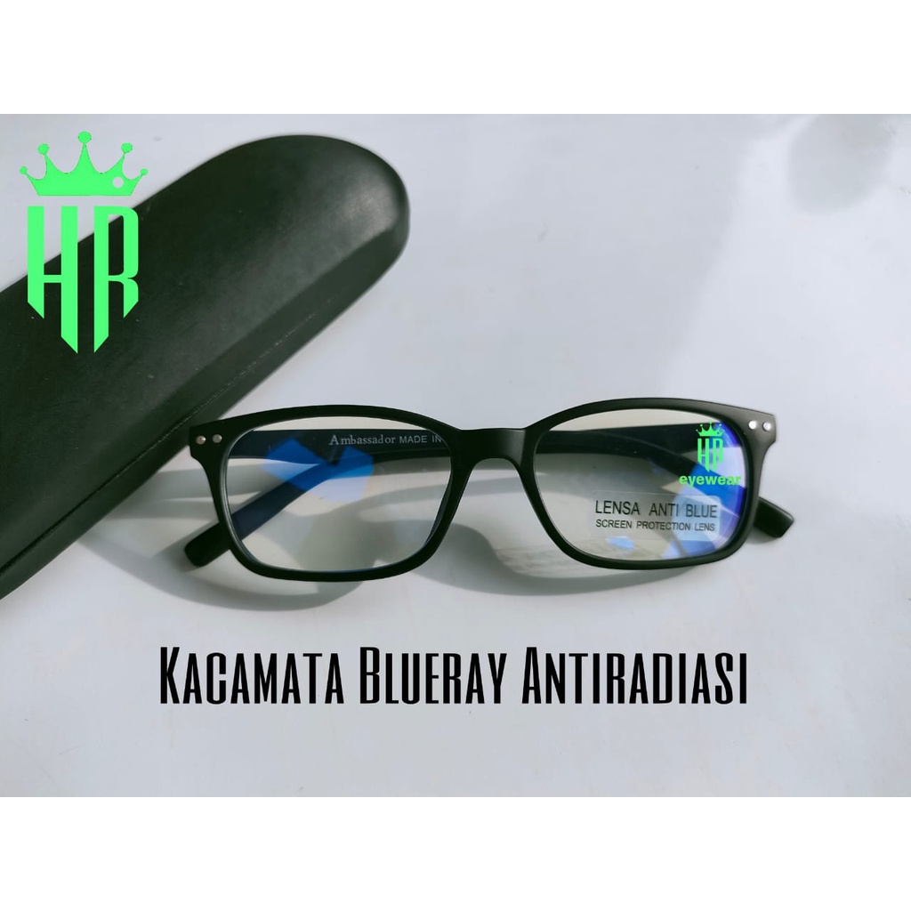Kacamata antiradiasi blueray untuk komputer dan hp Terbaru Kacamata Blueray Pria Kacamata BLueray Wa