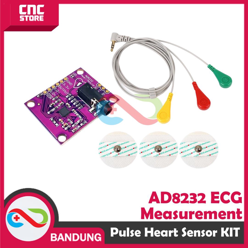 AD8232 ECG MEASUREMENT PULSE HEART SENSOR MODULE KIT