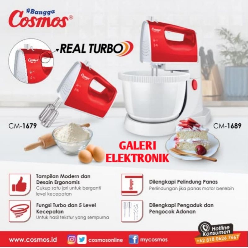 Mixer mangkok,stand mixer Cosmos CM 1689