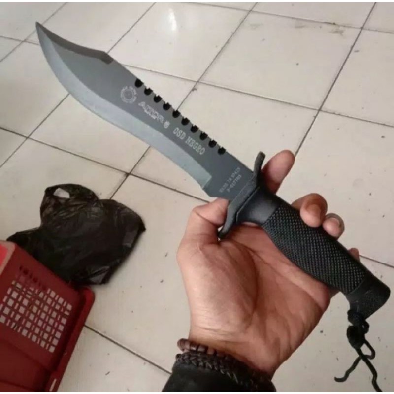 PISAU NEGRO HITAM AITOR BUSHCRHFT SURVIVAL HUNTING BERBURU