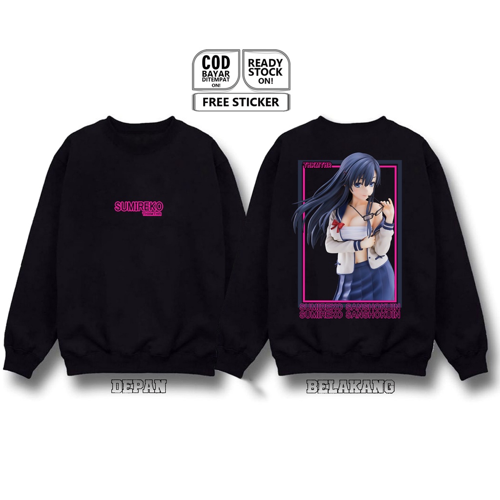 SWEATER SUMIREKO SANSHOKUIN ORESUKI WAIFU ANIME AMNGA AMATSUYU KISARAGI YASUO HAZUKI SAKURA AKINO HINA HANETACHI OTAKU WIBU BAJU JEPANG JAPAN CULTURE COSPLAY - SIGN CLOTH