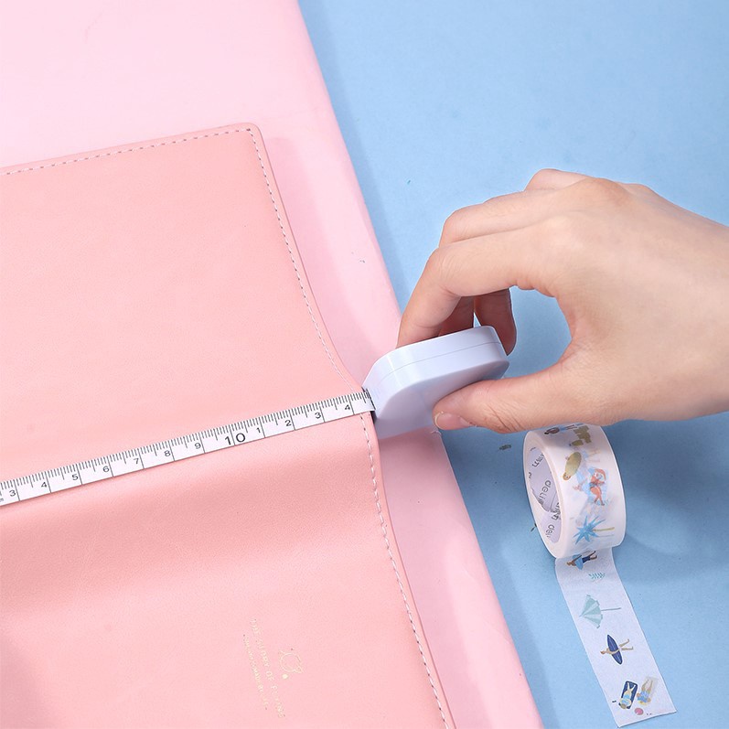 INFY - Meteran Mini Gulung 150Cm Pengukur Lingkar Perut Baju Jahit Measure Tapes High Quality 1.5M Warna Pastel Alat Ukur Kain Tukang Jahit 60 Inch S003