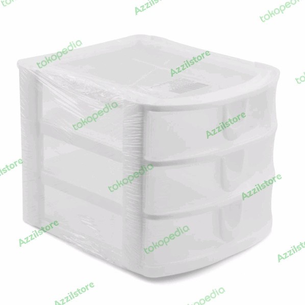 Krishome Laci Penyimpanan 3 Tingkat - Transaparan