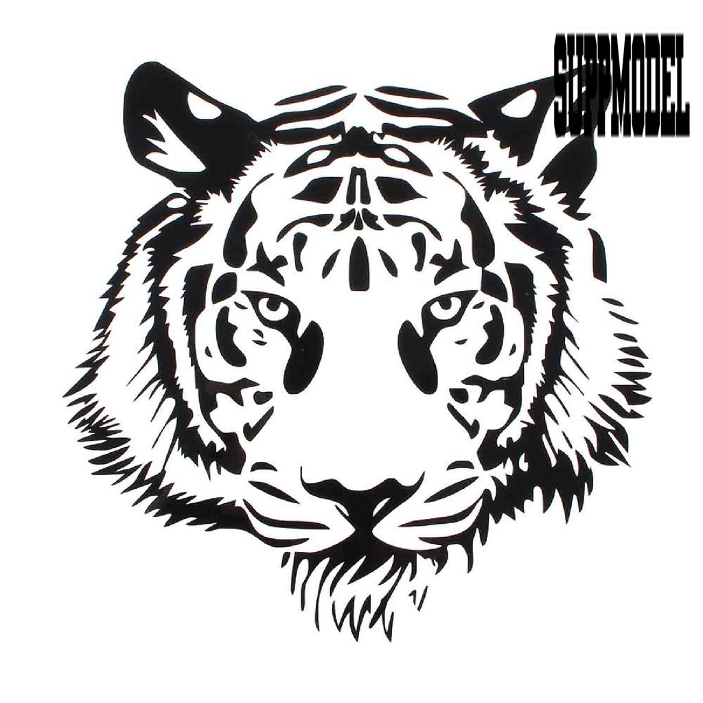 Stiker Decal Motif Harimau Untuk Dekorasi Mobil