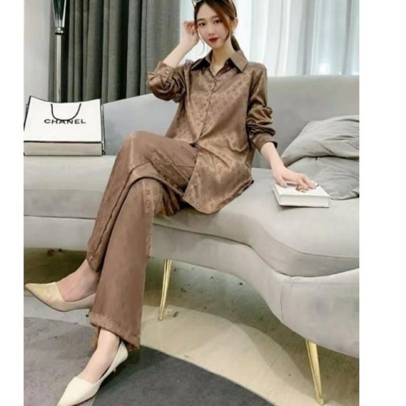 SET KEMEJA SATIN FASHION  IMPORT TERBARU