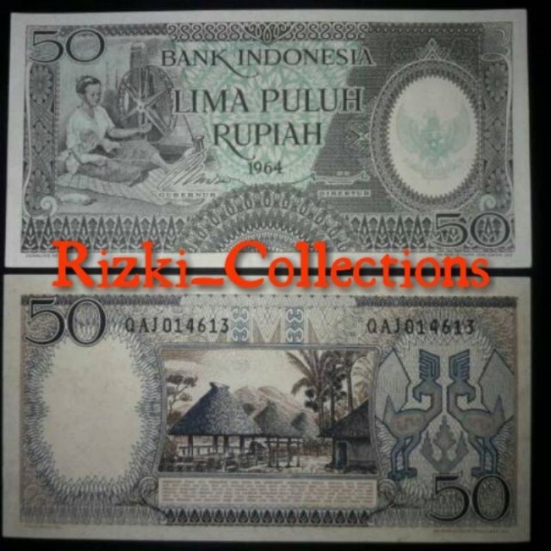50 Rupiah Pekerja Thn 1964