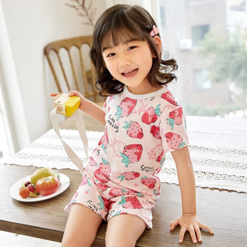 GI 09192 (SIZE 110-140) RISCE BAJU SET ANAK UNISEX IMPORT JAKARTA BATAM RUMAH PERGI SANTAI PJ