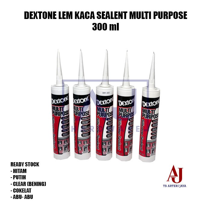 

Lem Kaca Sealent Silicone Clear Bening Putih Abu Abu Hitam Cokelat
