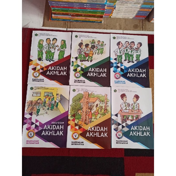 Jual BUKU AKIDAH AKHLAK KELAS 1 2 3 4 5 6 MI KEMENAG Indonesia|Shopee ...