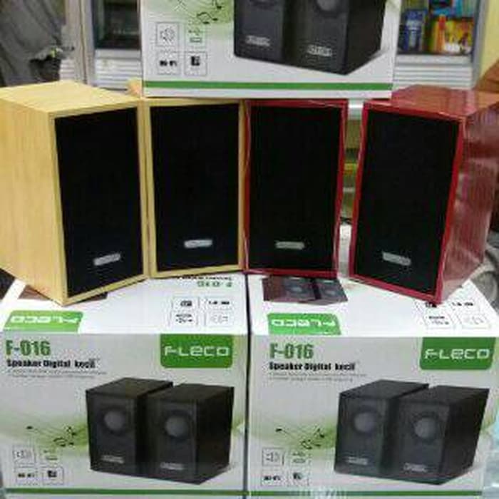 Speaker Aktif Mini Fleco F-016 Extra Bass Power Sound-Speaker Digital Komputer/Laptop/HP (RANDOM)