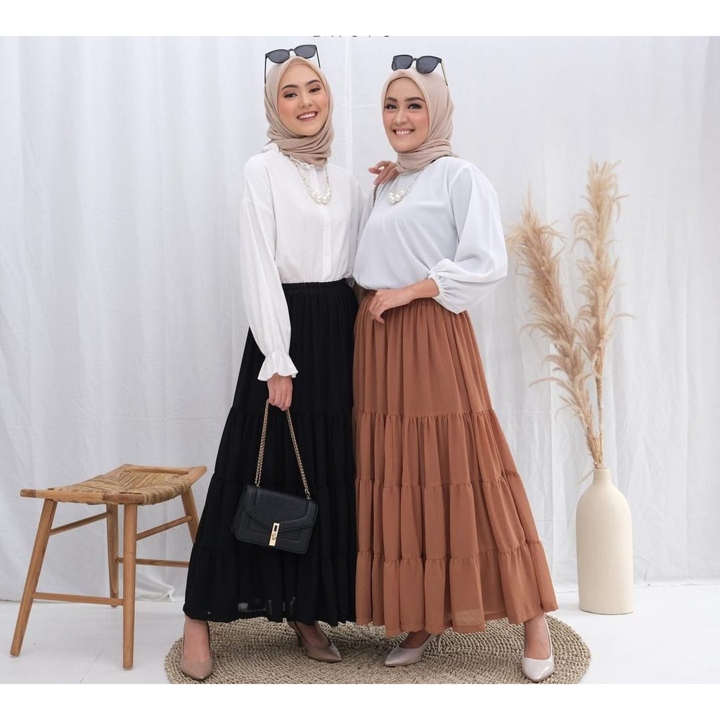 Rok Canda Rok Ceruty Premium / Rok Susun Maxi Skirt Rok Bangkok