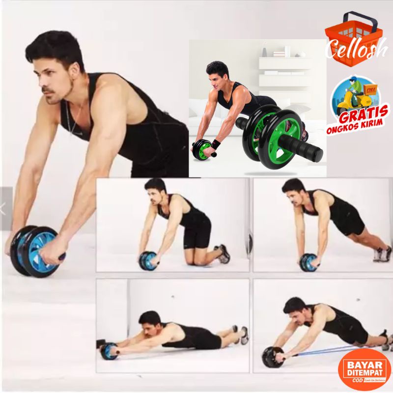 AB Wheel Sport Alat Gym Fitness Roller