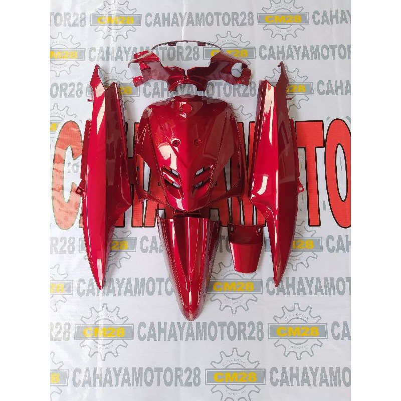 Full body halus mio sporty merah maroon marun/body halus mio sporty marun maroon/body motor mio spor