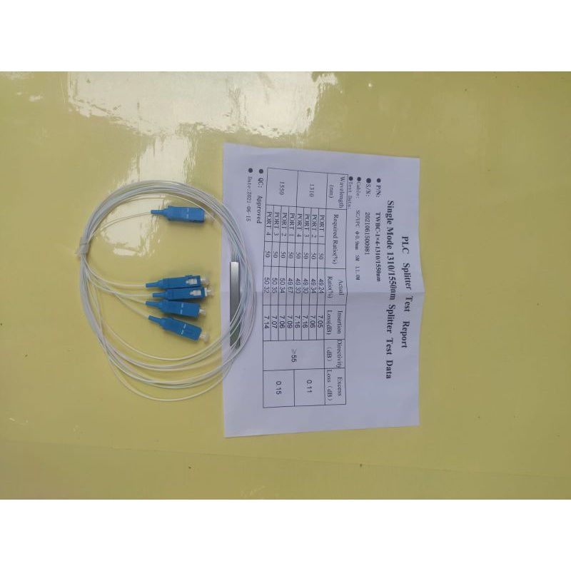 Pasif splitter 1-4 plc sc upc