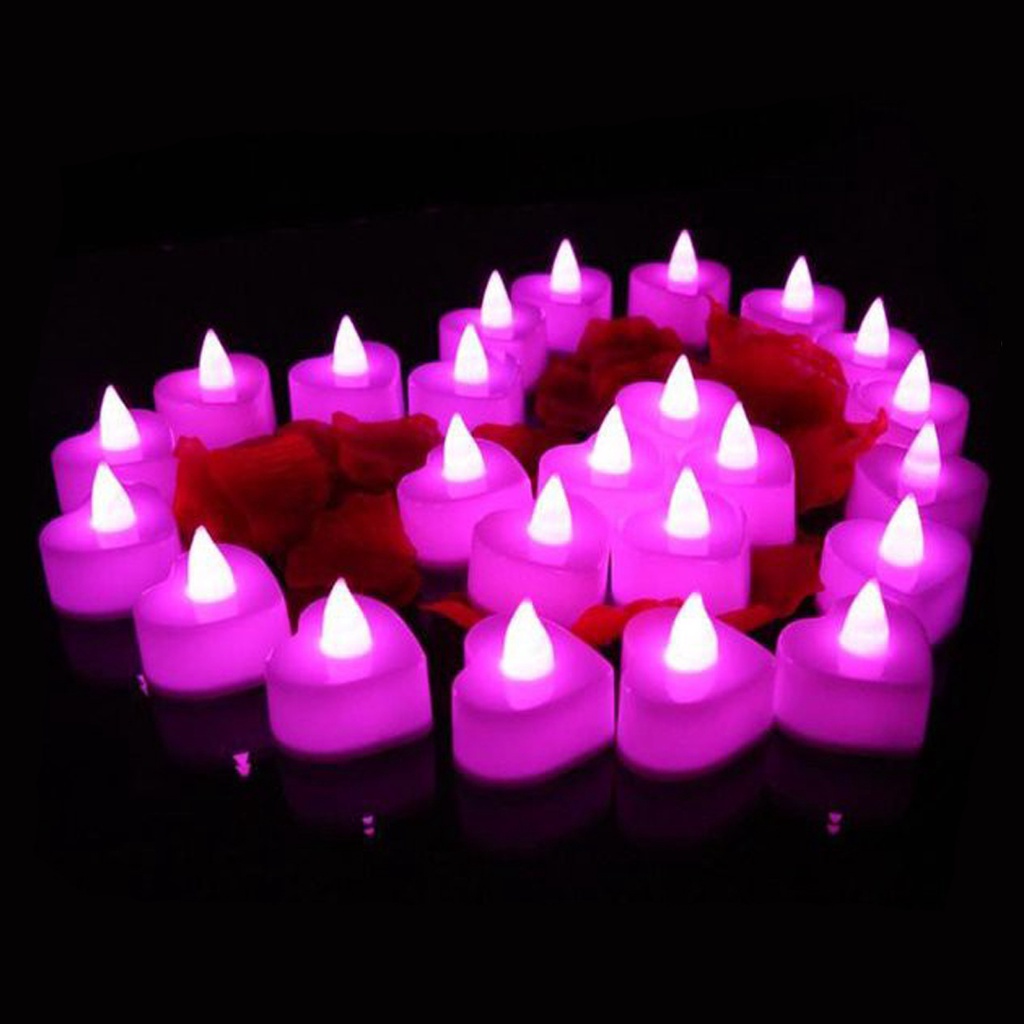 BRGUNIK Lampu Lilin Mini LED Love Electric Candle Light Lampu Dekorasi Lampu Hias Elektrik E008