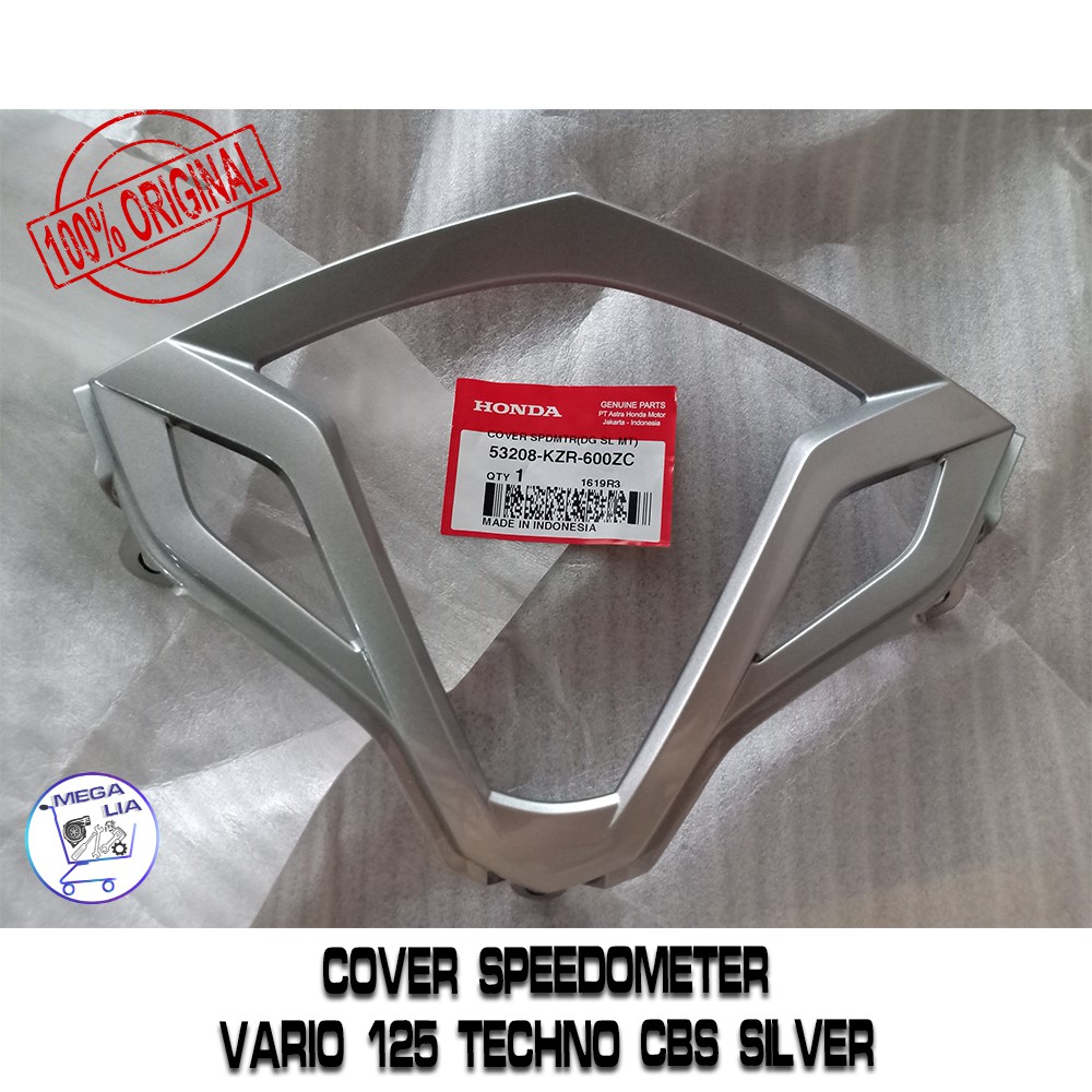 Cover Speedometer Vario 125 Techno CBS Silver 100% ORI HONDA. 53208-KZR-600ZC