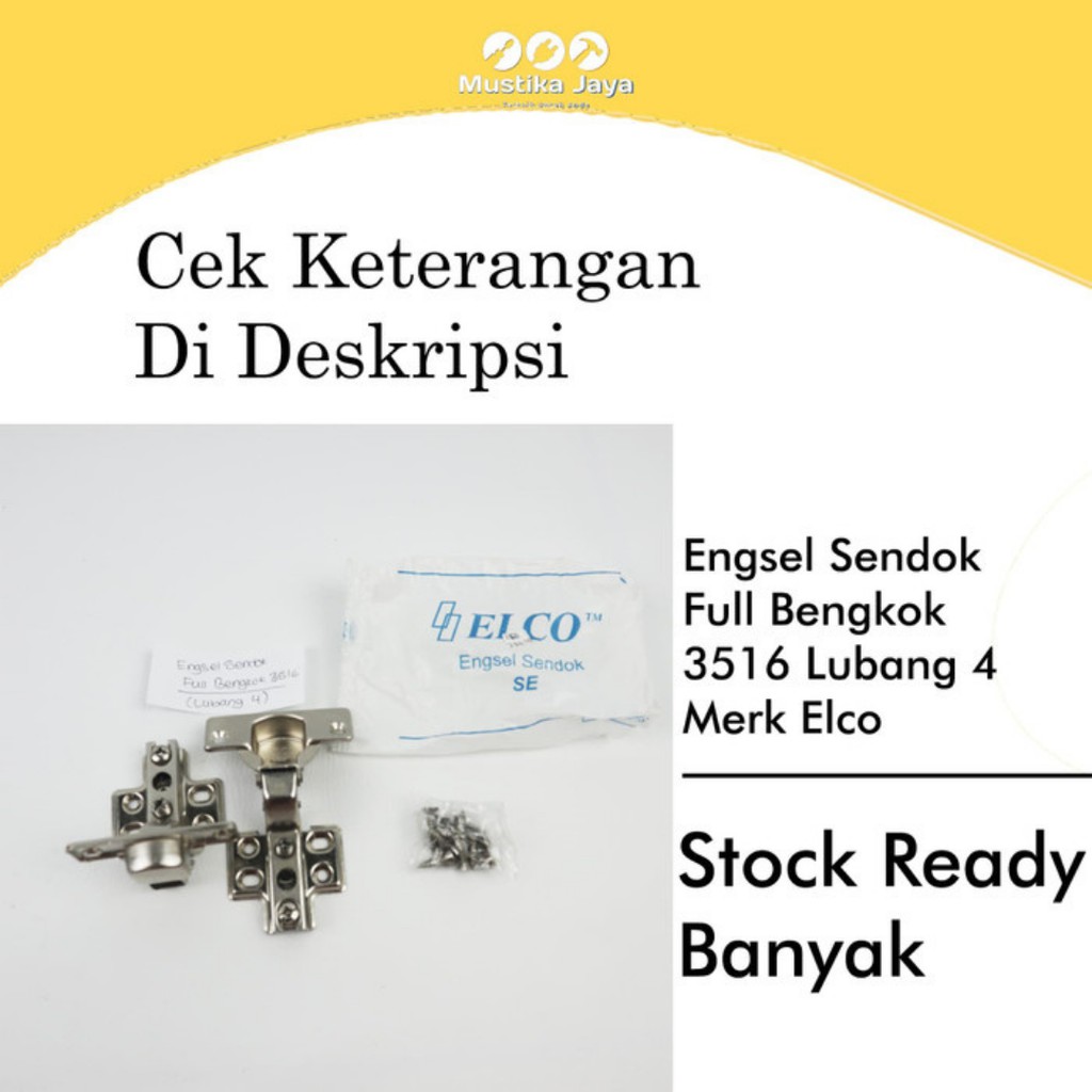 Engsel Sendok Engsel Lemari 35 Lurus Full Bengkok Bungkuk Murah Import