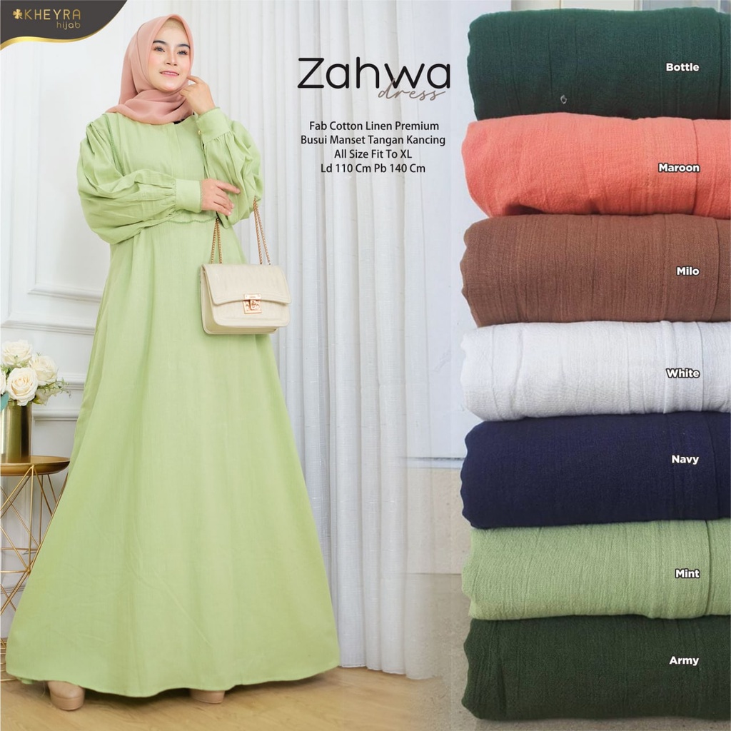 ZAHWA DESS//DRESS WANITA//DRESS MUSLIM//DRESS DAILY//GAMIS WANITA//GAMIS MUSLIM//GAMIS DAILY ORI BY 