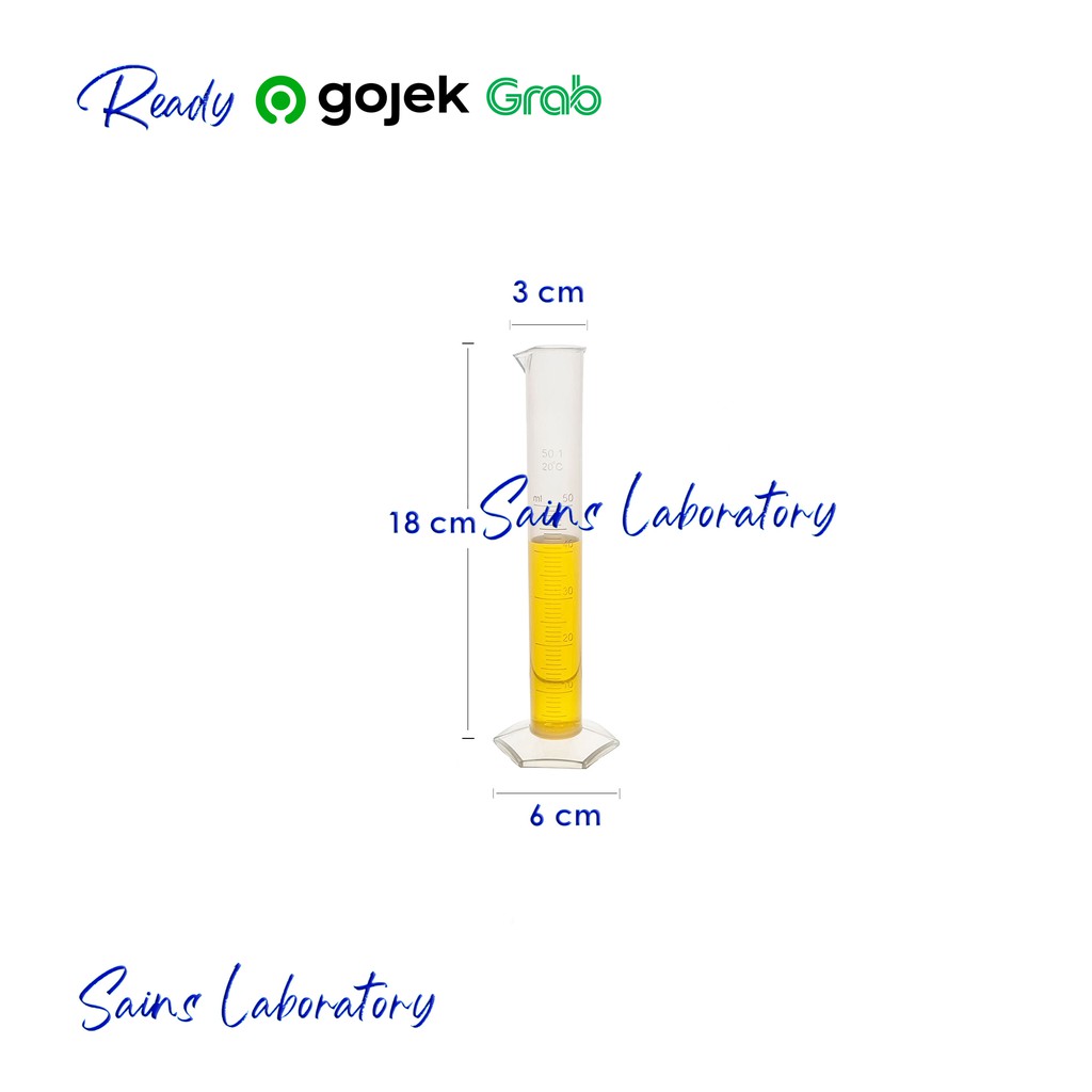 Gelas Ukur Plastik 50 Ml Silinder Ukur Measuring Clynder Plastic Tabung Ukur Plastik Transparan Hdpe