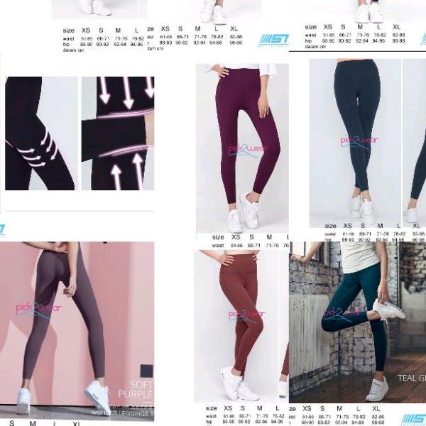 ✼ Celana Olahraga Legging sport yoga fitness highwaist compression STL ➧