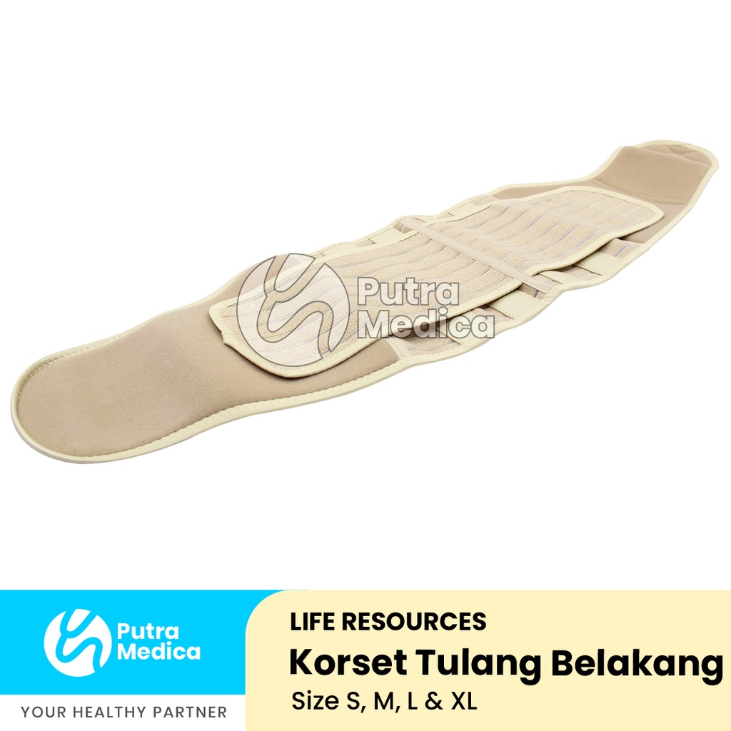 Life Resources Double Side Pull Lumbar Sacral Supporter / Korset Tulang Belakang / Lumbal / Alat Terapi Cidera