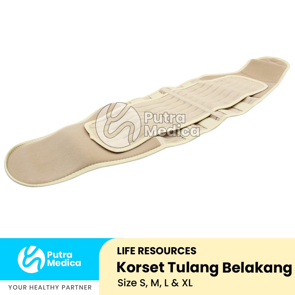 Life Resources Double Side Pull Lumbar Sacral Supporter / Korset Tulang Belakang / Lumbal / Alat Terapi Cidera