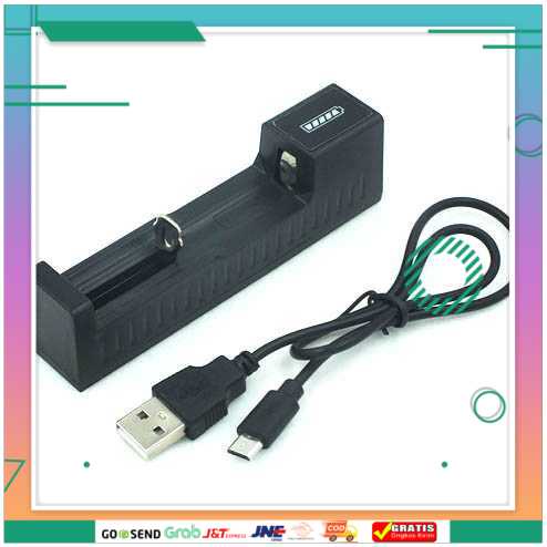 (BISA COD) FTIHSHPEastVita Charger Baterai USB Universal Full Self Stop 186501 Slot - C1