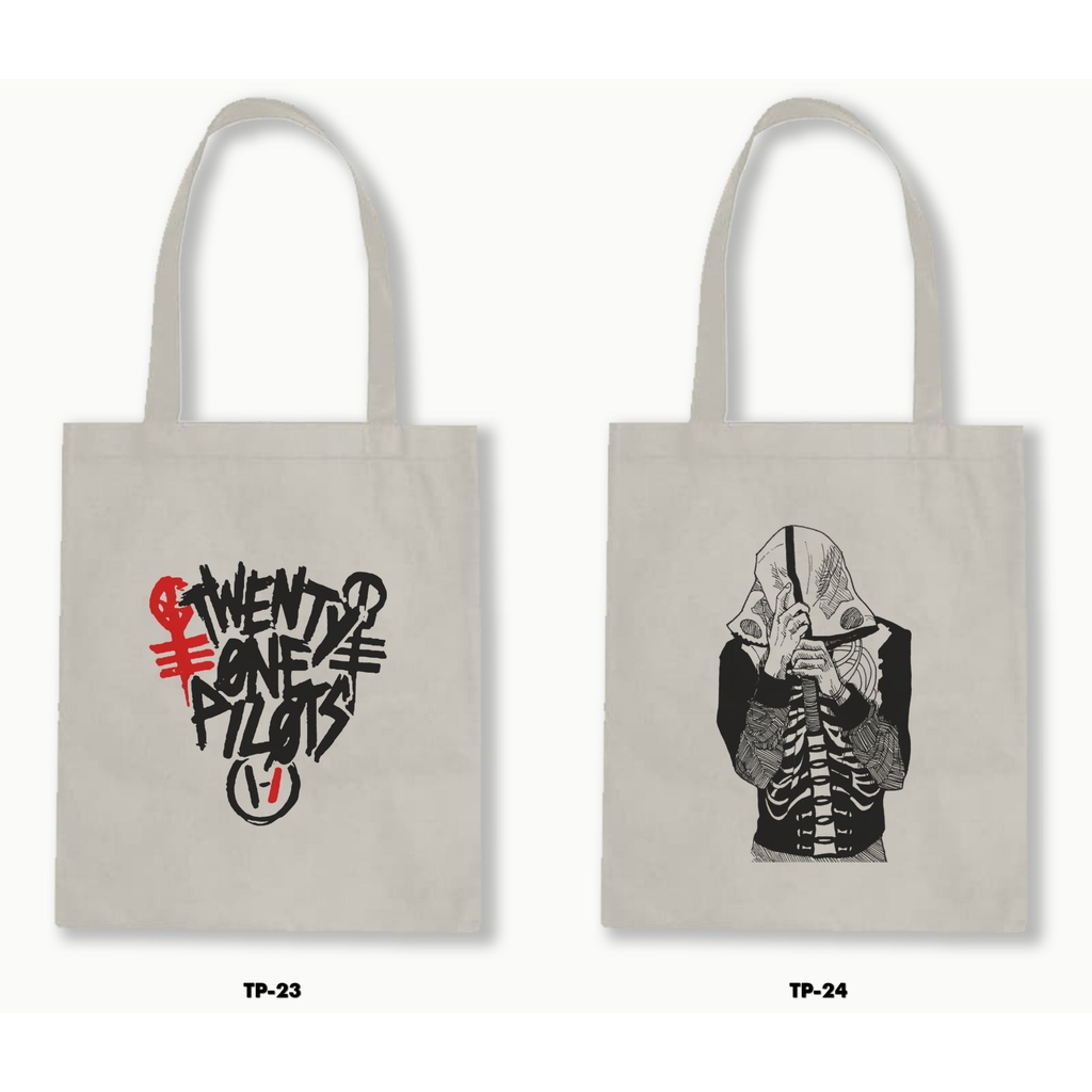 TOTE BAG BLACU - TWENTY ONE PILOTS 02