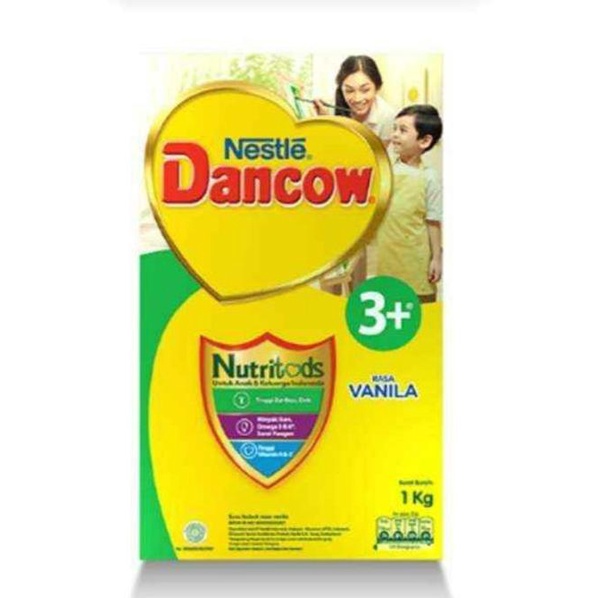 

BAYAR DITEMPAT Dancow 3+ (3-5 Tahun) Susu Rasa Vanila Box 1000g (1kg)