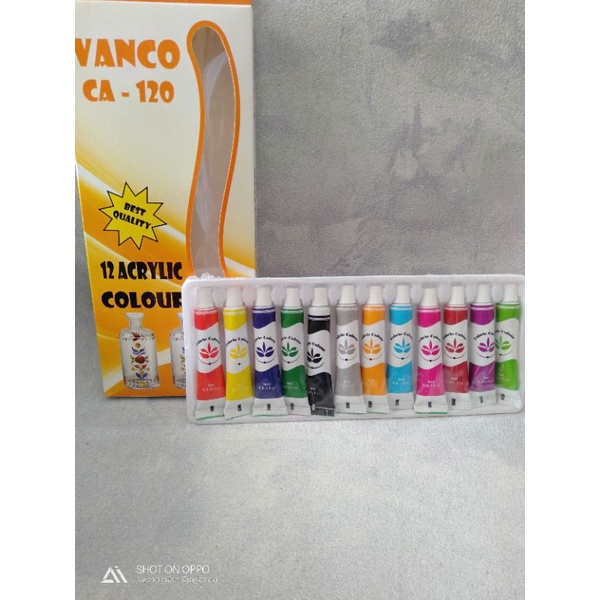 

'ARMA' Cat acrylic Vanco 12 warna