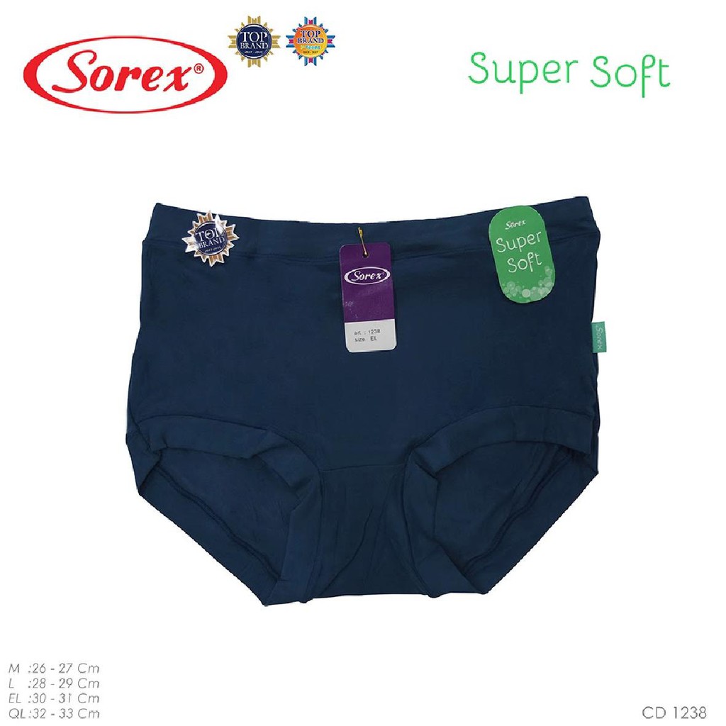 (6PCS) Celana Dalam Bahan Super Soft SOREX 1238 ukuran M / L / XL / XXL