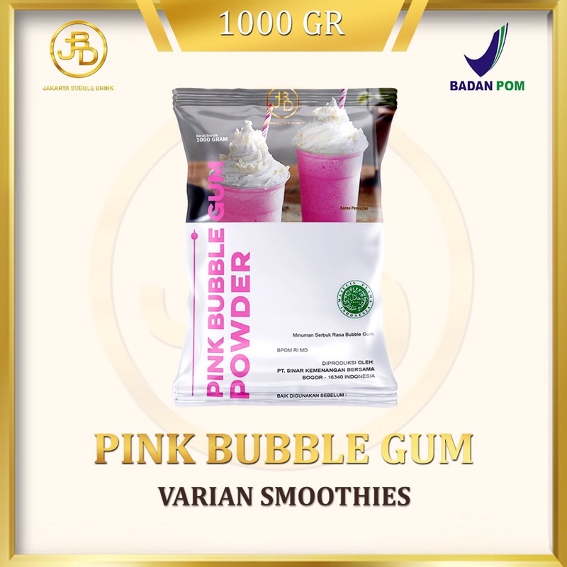 

JBD / Pink Bubble Gum Powder / Jakarta Bubble Drink