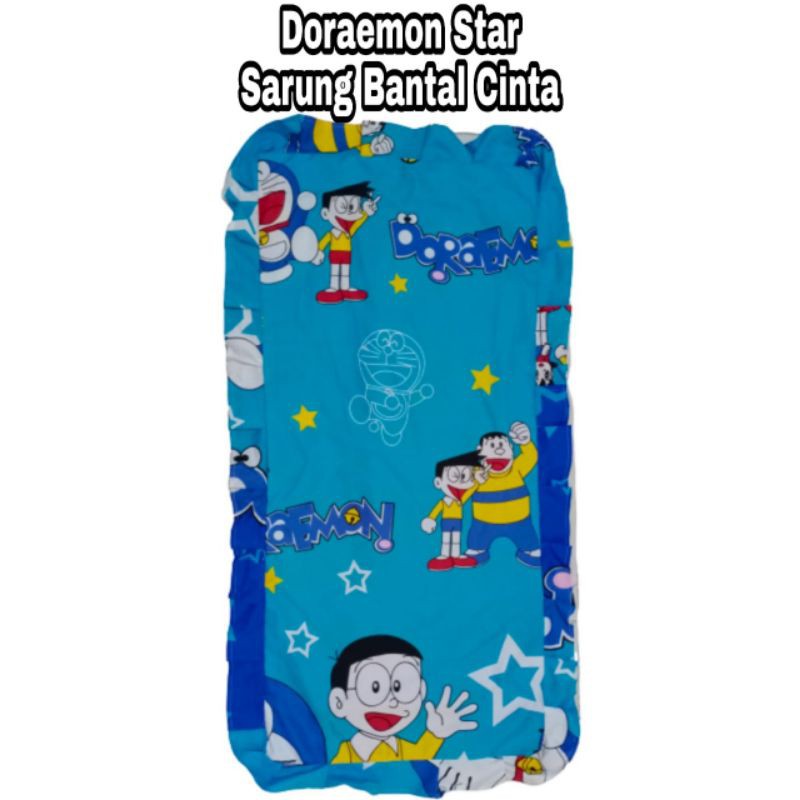 Sarung Bantal Cinta Karakter dan Motif DORAEMON Star